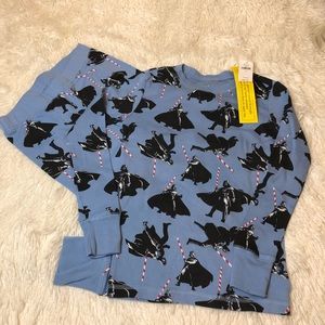 Star Wars Gap Kids Pajama Set Blue & Black